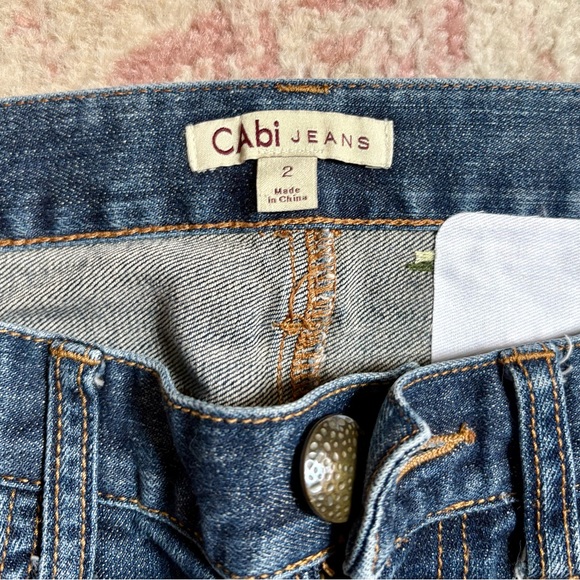 CAbi Blue Jeans with Floral Embroidery - Picture 4 of 4